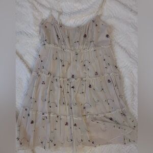 Trixxi cream floral babydoll dress